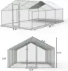 Metal Large Chicken Coop, Spire Shape Walk-in Poultry Chicken Hen cage, Rabbits Duck Cages with Waterproof and Anti-Ultraviolet 2