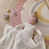 Korean Embroidered Bear Baby Swaddle Wrap Bedding for Newborn Blanket Hold The Children Out Blanket Autumn and Winter Blanket 5