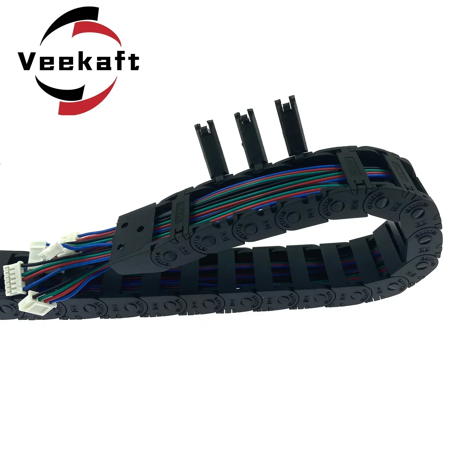 Open Drag Chain Bridge Type 10x10 10x11 10x15 10x20 10x30 15x30 L1m Cable Carrier with Ends for CNC 3D Printer Voron Trident cable carrier industrial drive chain