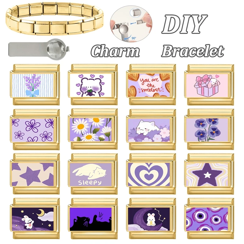 Vintage Stainless Steel DIY Bracelet