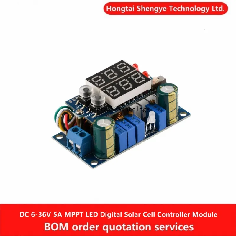 Solar Panel MPPT Controller 5A DCDC LED Digital Display Buck Module ...