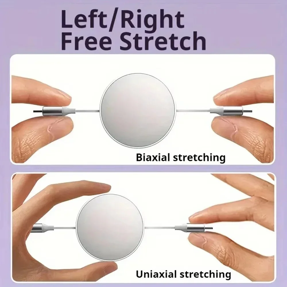 240W PD USB C to USB C Retractable Fast Charging Type C Data Cable 1M Mobile Phone Charging Wire for iPhone 15 16 Xiaomi Samsung