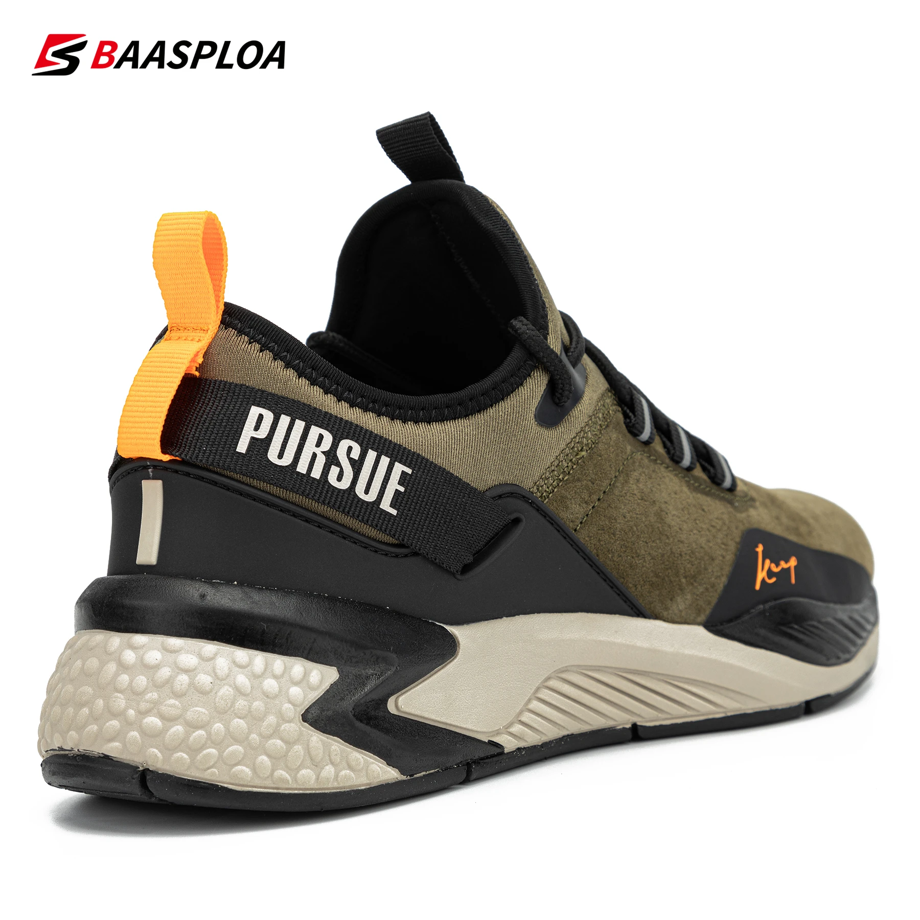 Running Shoes Sneakers Shoes Walking Sneakers Walking Shoes Casual Shoes Baasploa Men's Suede Shoes Waterproof Sneakers Non-slip Casual Running Fashion Male Damping Outdoor Walking Shoes
