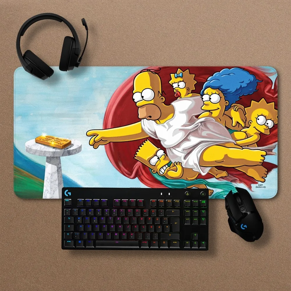 MINISO The Simpsons Mousepad Non-slip Lockedge Office Student Gaming Thickened Large Writing Pad Cushion 6
