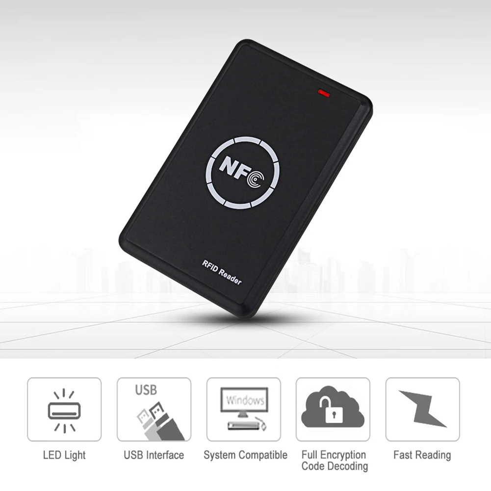 AEE1-RFID 리더기 복사기, NFC 리더기, 스마트 카드 프로그래머, 액세스 카드 디코더, 쓰기 가능한 T5577 UID Fobs 카드