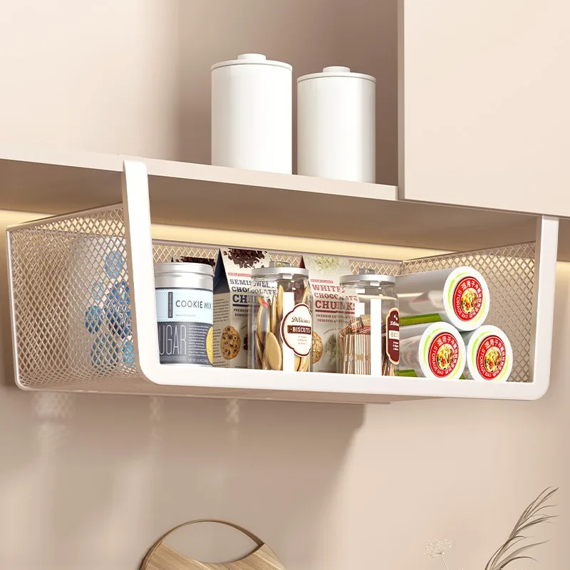Kitchen Storage Ra Hanging Spice Basket Cabinet Interior Organizer Home Use Utili elf over Cabinet Door Storage Holder