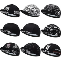 Classic Black Cycling Caps Breathable Quick Dry Bicycle Hats 1