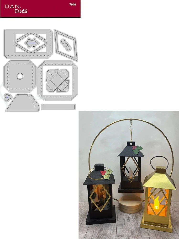 Vintage Horse Lantern Metal Craft Dies Taglio Fai Da Te Scrapbooking Materiali Album Fotografico Carta Handmade Decora Mold 2024 Goffratura