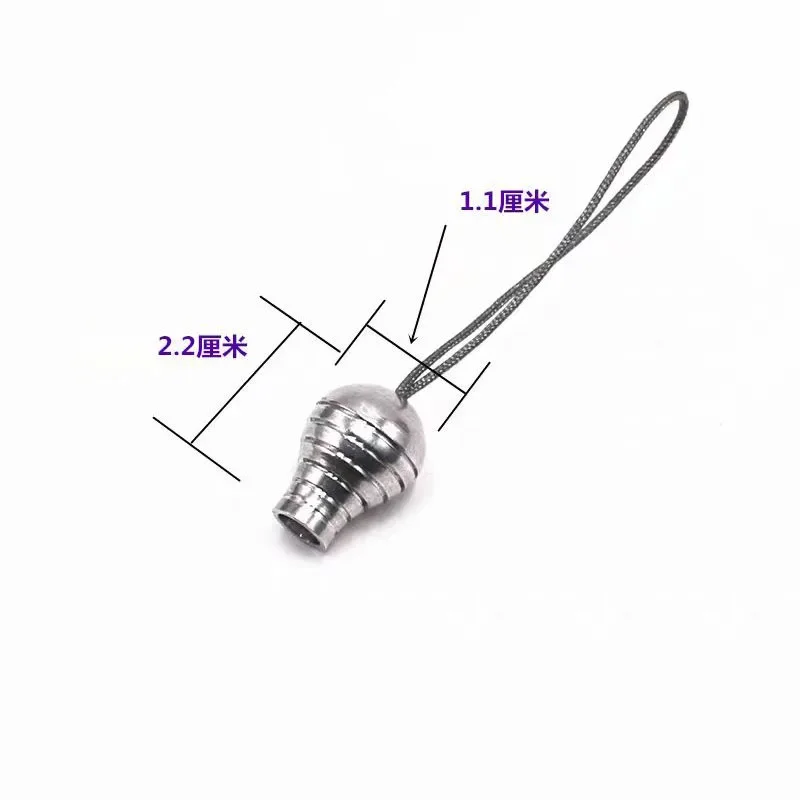 Key Chain Clip 10pcs Aluminum Alloy Round Fish Dart Tail M4 Universal Threaded Dart Tail Outdoor Fishing Accessories Outdoor Tools