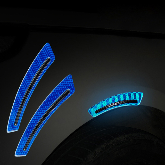 Safety Warning Sticker Mark Car Reflective 2Pcs Safety Stickers Tape Reflective Strips Exterior Accessories Reflective Tape