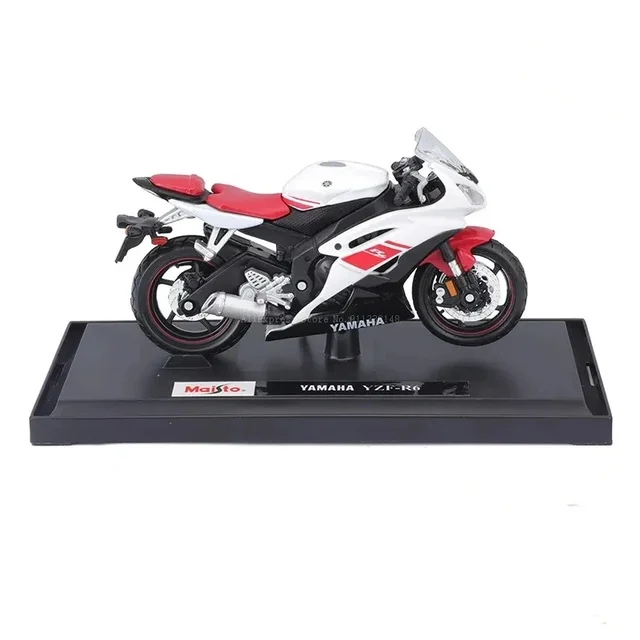 1:18 Scale Yamaha R6 Alloy Scooter Sport Bike Figurines Diecasts Kids Toy Motorcycle Racing Model Replicas Collect Gift for Boys 3 1:18 Scale Yamaha R6 Alloy Scooter Sport Bike Figurines Diecasts Kids Toy Motorcycle Racing Model Replicas Collect Gift for Boys 3