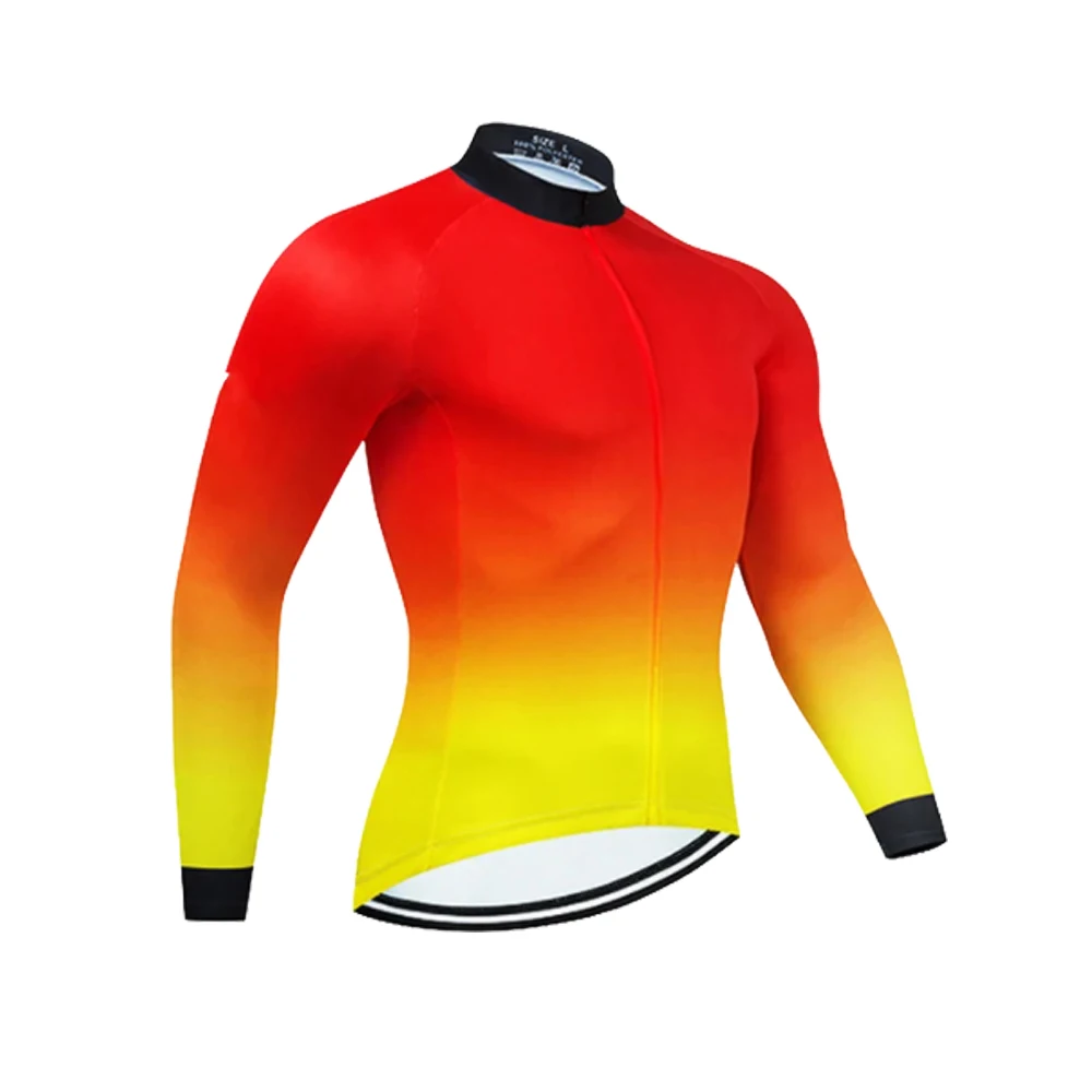 

Новинка 2024, велосипедная Джерси с длинным рукавом, одежда для горного велосипеда, Мужская велосипедная спортивная одежда, спортивная одежда, рубашка, весна-осень, уличный командный Топ