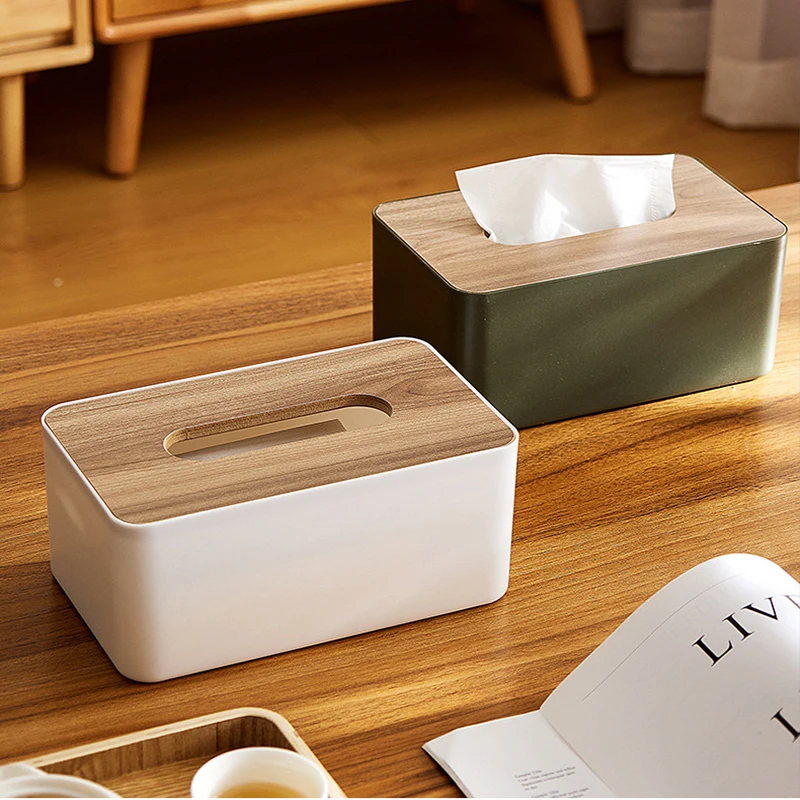 Wooden Tissue Box Table Napkin Holders Bamboo Tissue Paper Organizer Case  Hotel Restaurant Desktop Tissue Box - AliExpress