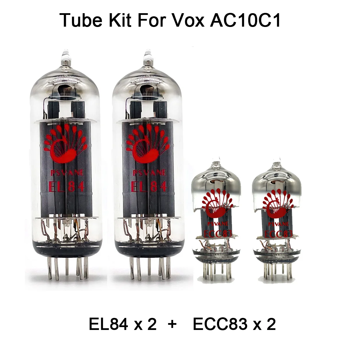 

Valve Tube Kit For Vox AC10C1 Amplifier Guitar Tube 2PCS EL84 ECC83 Power Tubes Vacuum Tube Audio Guitar AMP Cabinet Pre-amp