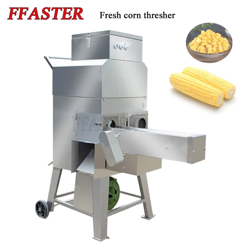 

Food Grade Stainless Steel Automatic Fresh Forn Thresher Sweet Tender Corn Maize Sheller Machine