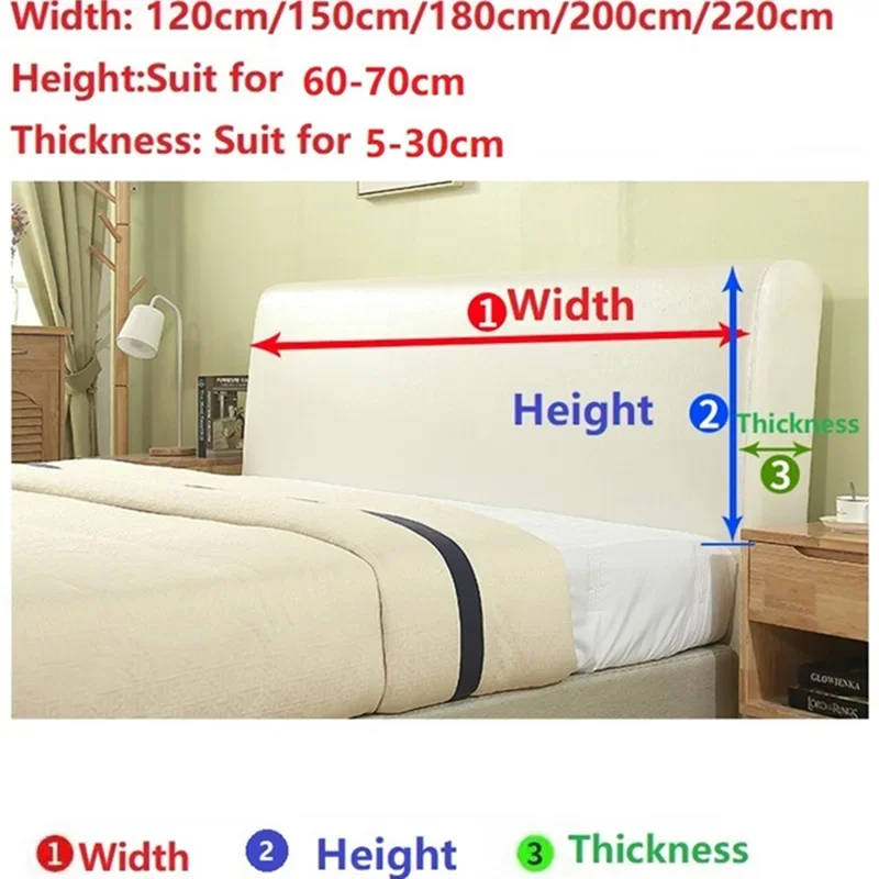 Bedhead Cover All-inclusive Super Soft Smooth Quilted Thicken Spandex Fabric Headboard Cover Bed Headboard Covers Home Decor