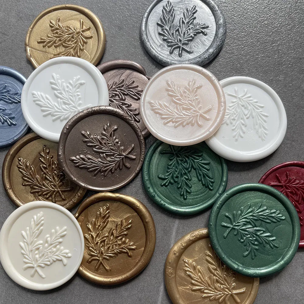 Finished wax seals self-adhesive flower patterns for invitation cards envelope and gifts wax seal stickers