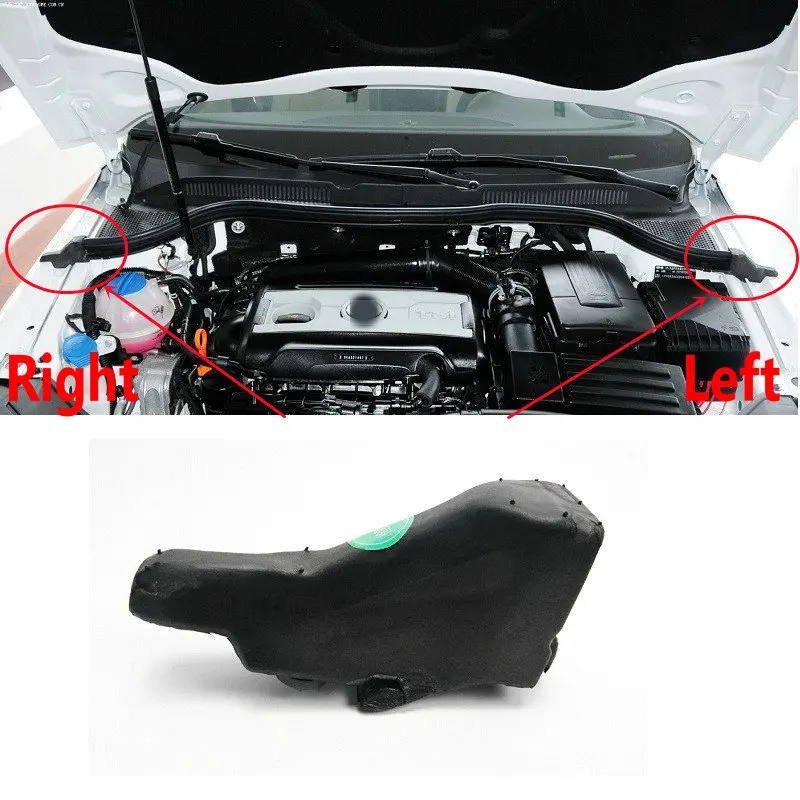 Apply to CC 2010-2018 Cover sponge Engine hood buffer sponge Buffer ...