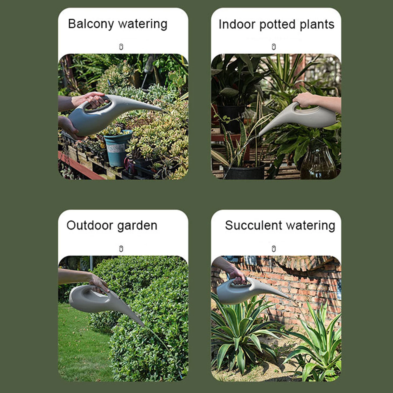 Plastic Long Mouth Flower Watering Can Precise Water Guide Straight To The Root Non-slip More Convenient To Use watering can