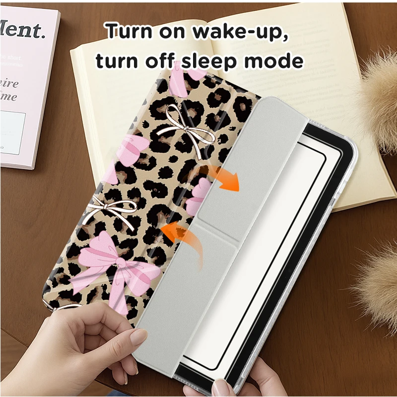 Versatile Y-Fold iPad Case with Adjustable Stand and Pen Slot - Lightweight, Durable, and Auto Wake/Sleep Feature