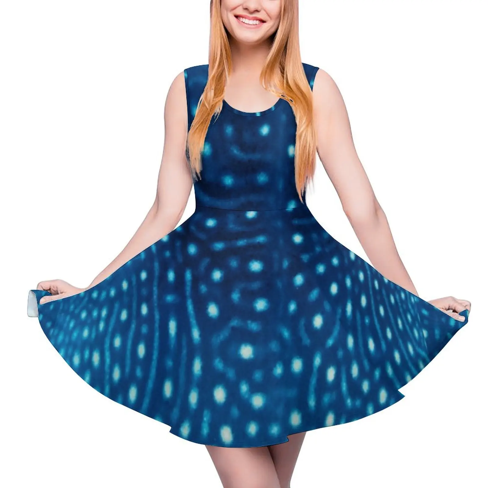 Whale Shark Pattern Sleeveless Dress luxury woman party dress dress for women elegant party dresses for women 2024