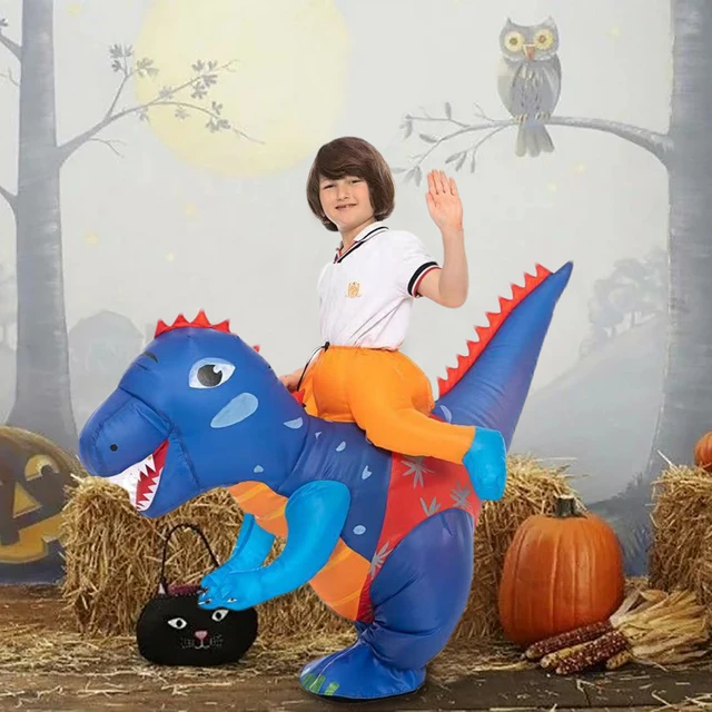 Costume da dinosauro gonfiabile per bambini Ride On Dinosaur Blow Up  costumi gonfiabili equitazione Costume da festa giocattolo gonfiabile  dinosauro - AliExpress