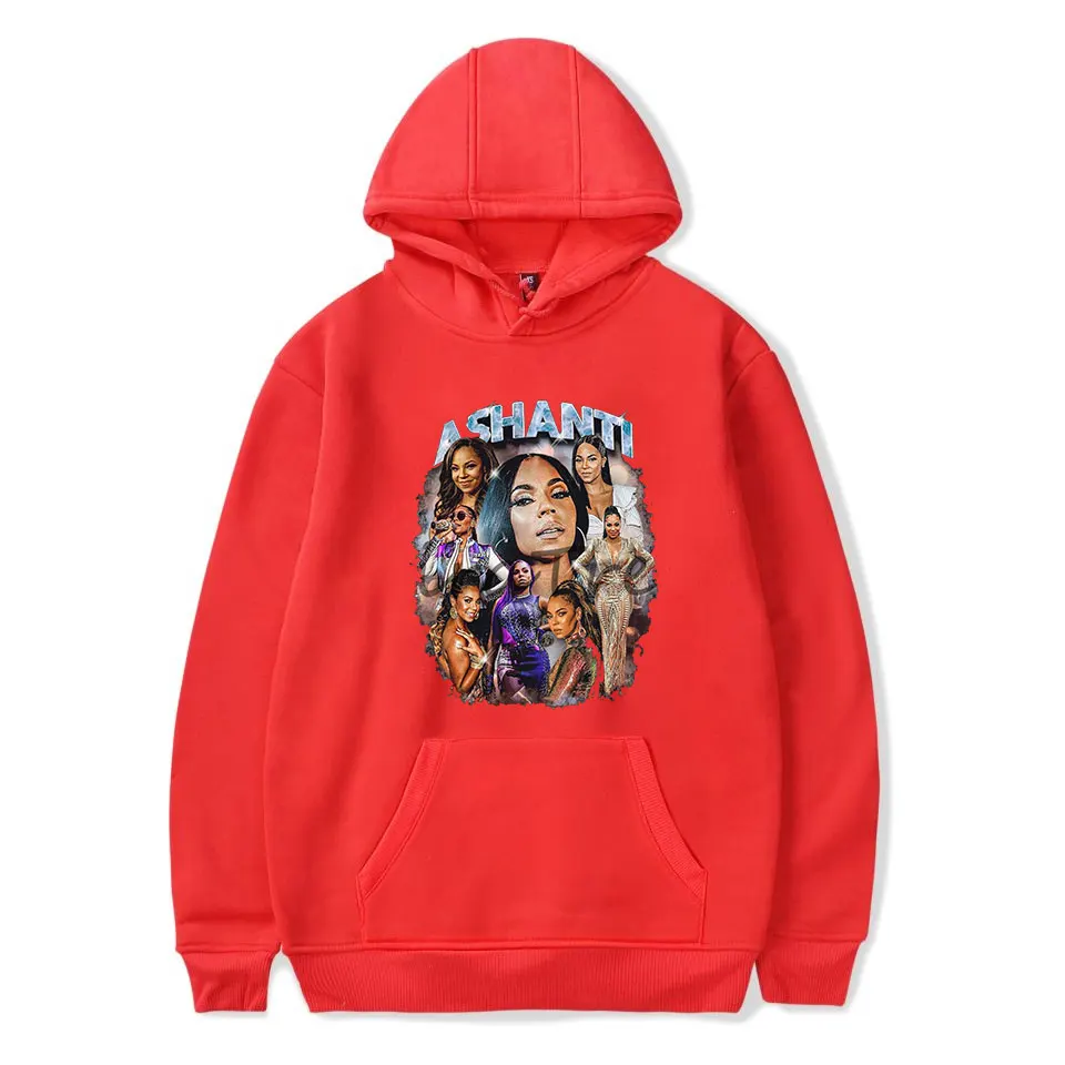 Ashanti Hoodie Rap Merch Popular Graphics Print Unisex Trendy Casual Streetwear 6