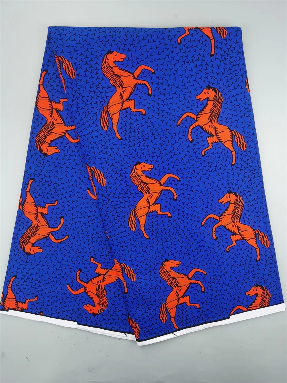 Authentic Wax Print Fabric African Dress Material 100% Cotton, 6 Yards