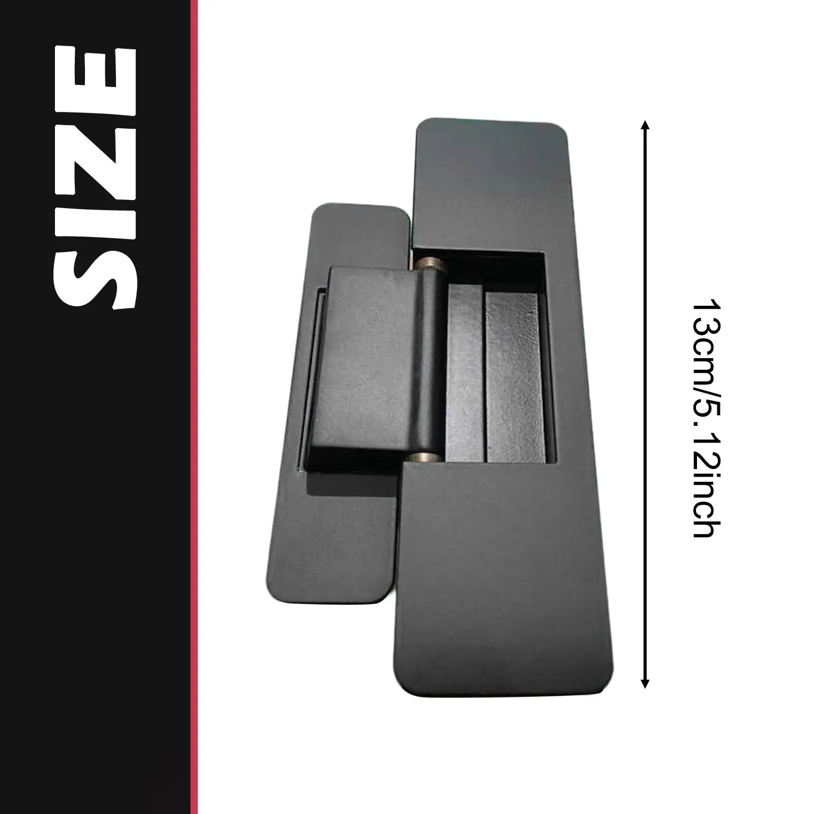 Hidden Door Hinge Thickened Hardware Silent Solid Heavy Duty Invisible Hinge Pivot Hinge Adjustable for Bookcase Interior Door