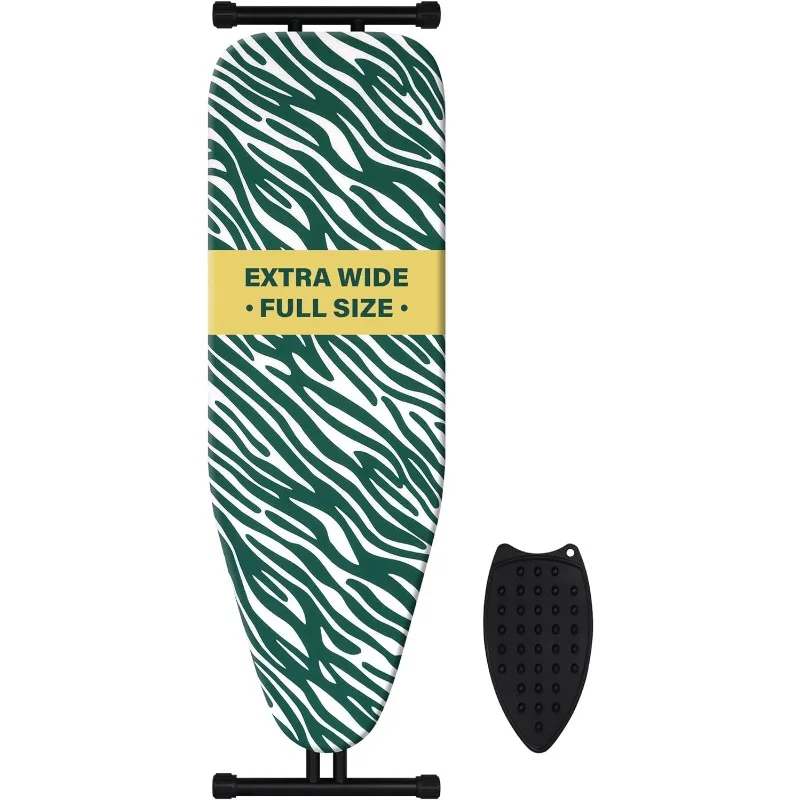 

Caius Ironing Board, Extra Wide Heavy Duty Full Size Ironing Board with Extra Thick Padded Cover and Heat-Resistant Silicone Pad