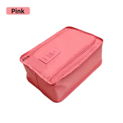 Versatile Travel Organizer: Multi - Functional Cosmetic, Toiletries, and Underwear Bag in 7 Colors (Pink)