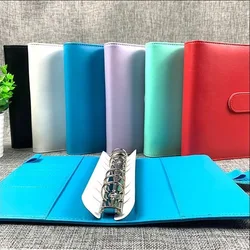 Couverture en cuir PU macaron à feuilles mobiles pour Journal intime, carnet de Journal de voyage, coloré A5/A6, 2021 