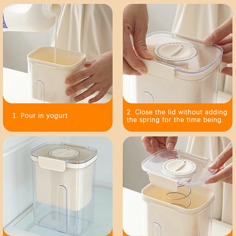 Household Yogurt Filter Cheese Whey Separator Homemade Yogurt Soymilk Large Capacity Usage Food Water Drain Strainer Separator