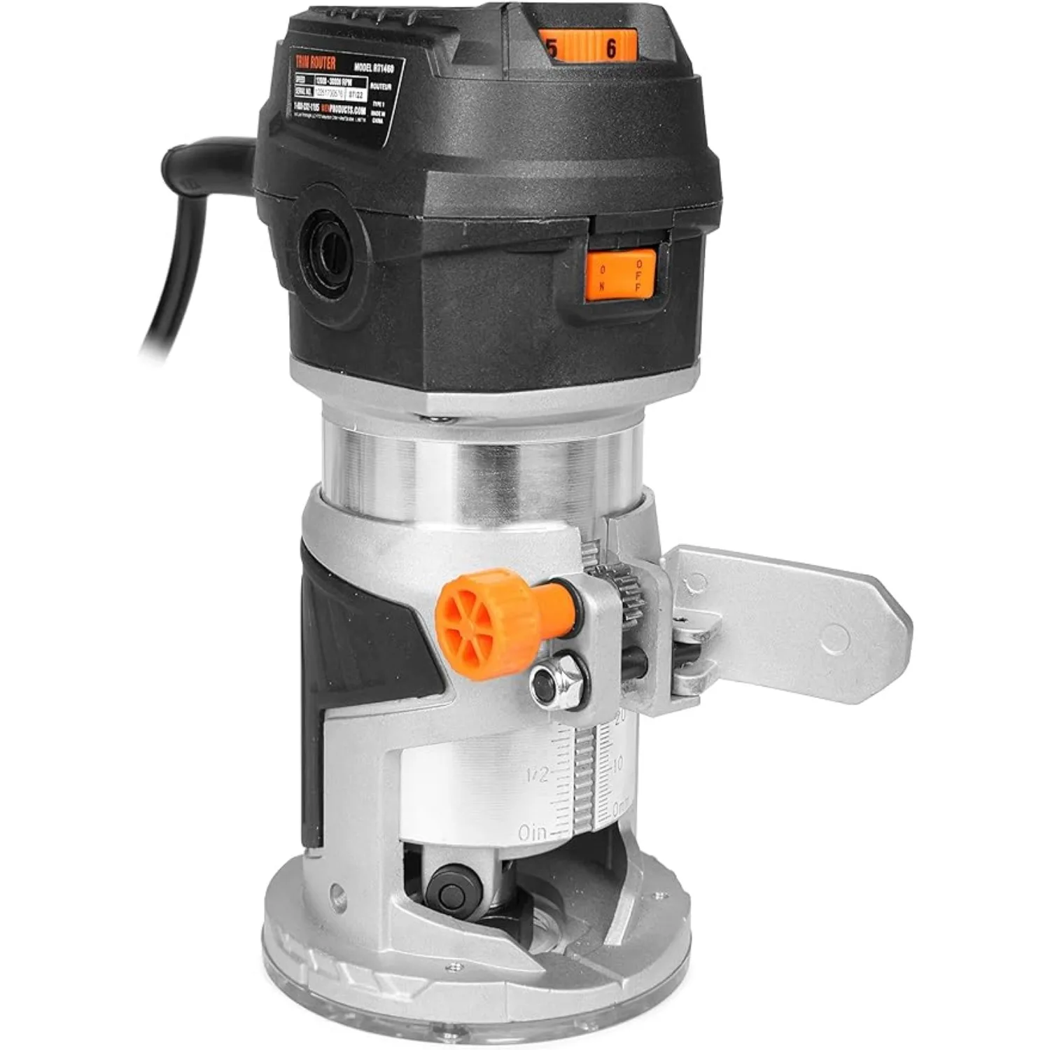 Handheld Variable Speed Laminate Trim Router 6-Amp for Woodworking