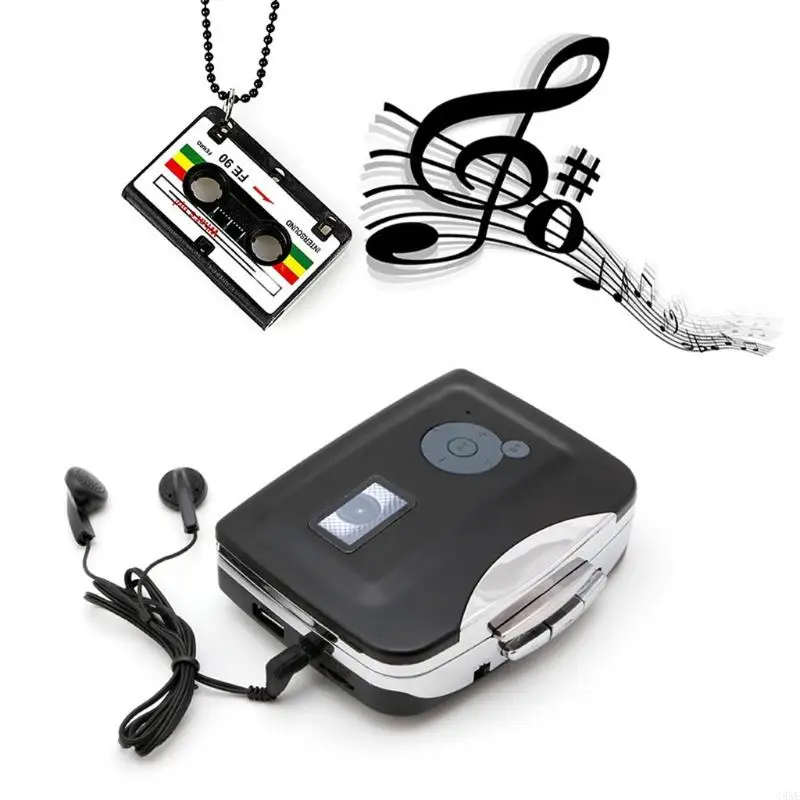 C5AE Portable USB Cassette To MP3 for iPod Converter for W/ Analog MP3 Recorder