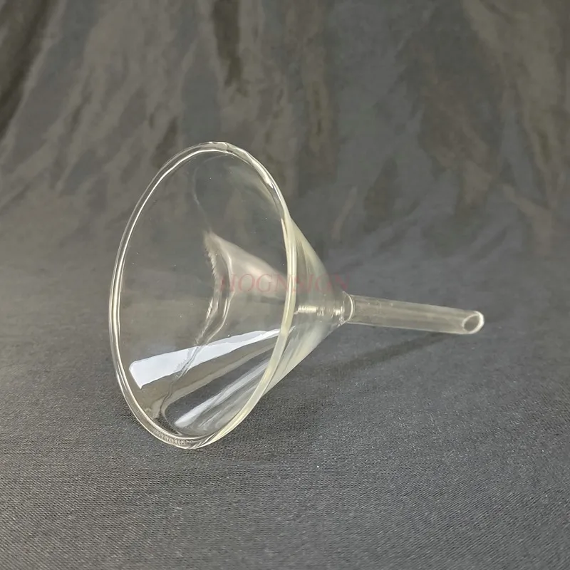 90mm Glass Funnel Triangle Funnel Cone Chemical Instrument Glass Instrument Middle School Lab Supplies