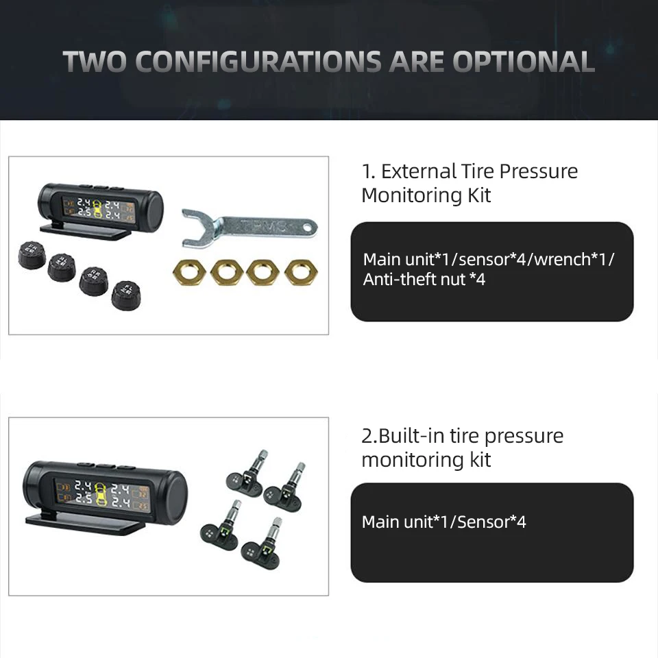 E-ACE TPMS Wireless Tire Pressure Monitoring System