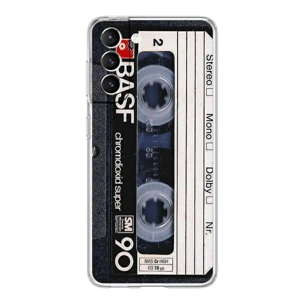 Retro Magnetic Cassette Clear Phone Case Cover