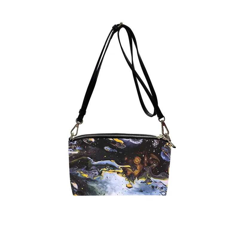Texture veins Colorful PU Crossbody Bag 2023 New Women's Fashion Shoulder Bag Minimalist Small Square Bag for Women