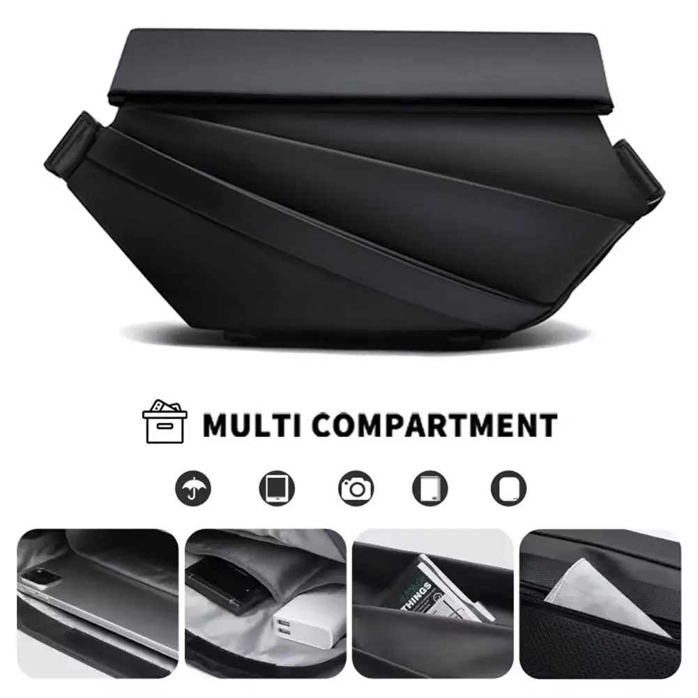 Sling Bag Versatile Crossbody Bag for Men with Adjustable Shoulder Strap Water-resistant Shoulder for Cycling Travel Hi V5R2