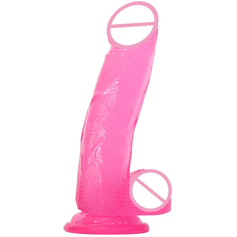 Female Sex Toys female sex toys dildo sex toys vibrator sex toy 15.5/18.5/20/22 cm Crystal Realistic Dildos For Women Masturbation Vibrators Sucker Dildo Pussy Anal Lesbian Adult Sex Toys