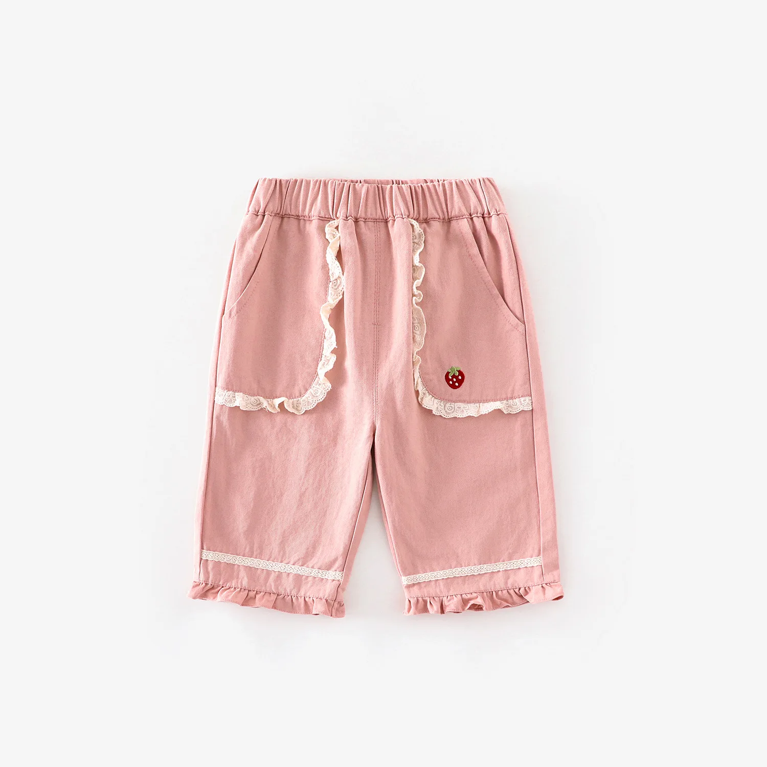 Girls Strawberry Embroidery Blouse Long Sleeve Autumn Top