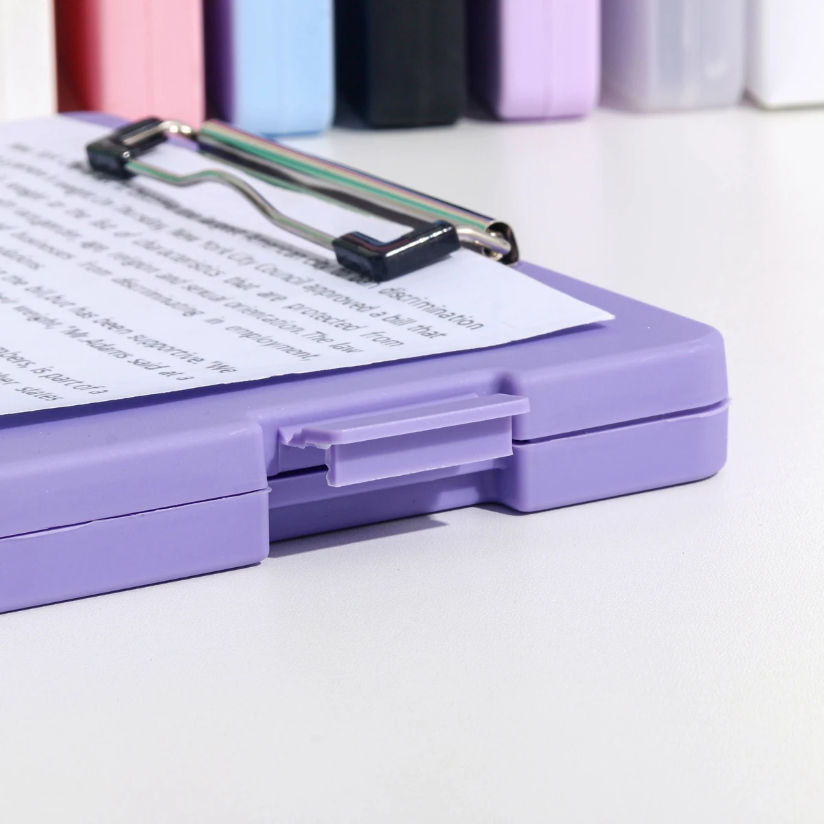 File Box Writing Pad Two-In-One A4 File Storage Box Multi-Functional Board Clip Test Paper Storage and Organization Artifact,writing clipboard