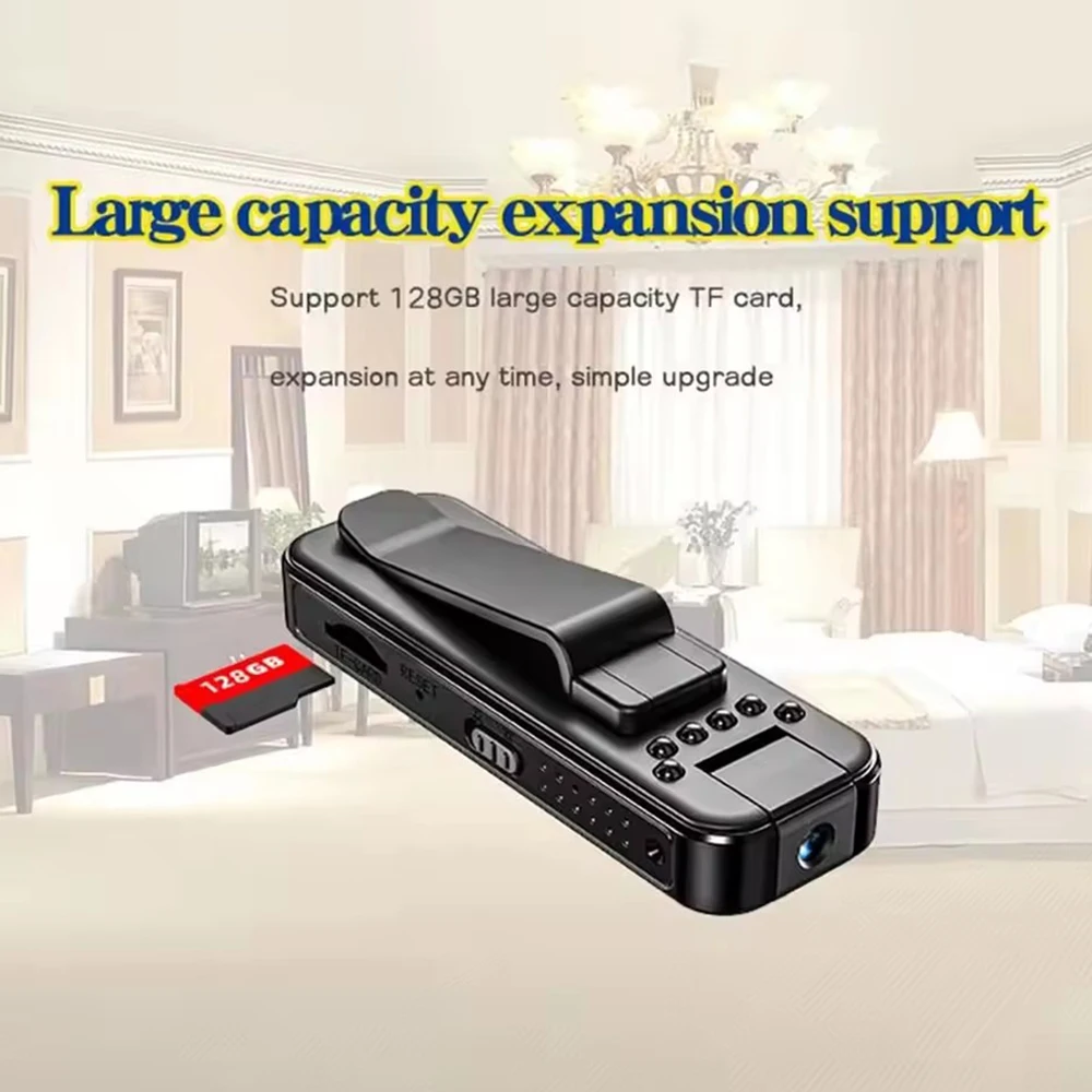 1080P HD Mini Camera Portable Digital Video Recorder BodyCam 180 Degree Rotating Infrared Night Vision Sports DV Camcorder 2025