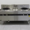 Factory Direct Sale Stainless Steel Kitchen Equipment Chinese Wok 2 Burner For Commercial Cooking Gas Stove 1