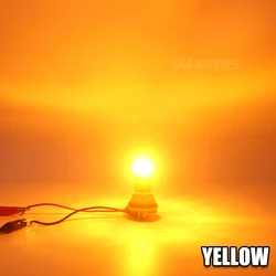 Enhanced Amber Yellow LED Turn Signal Light Bulbs - Pack of 2, No Hyper Flash or Error - 1156 BAU15S PY21W (Yellow)