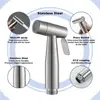 304 Stainless Steel Spray Gun Shower Handheld Bidet Sprayer Set Handheld Toilet Bidet Faucet Sprayer Shower Nozzle Self Cleaning 2