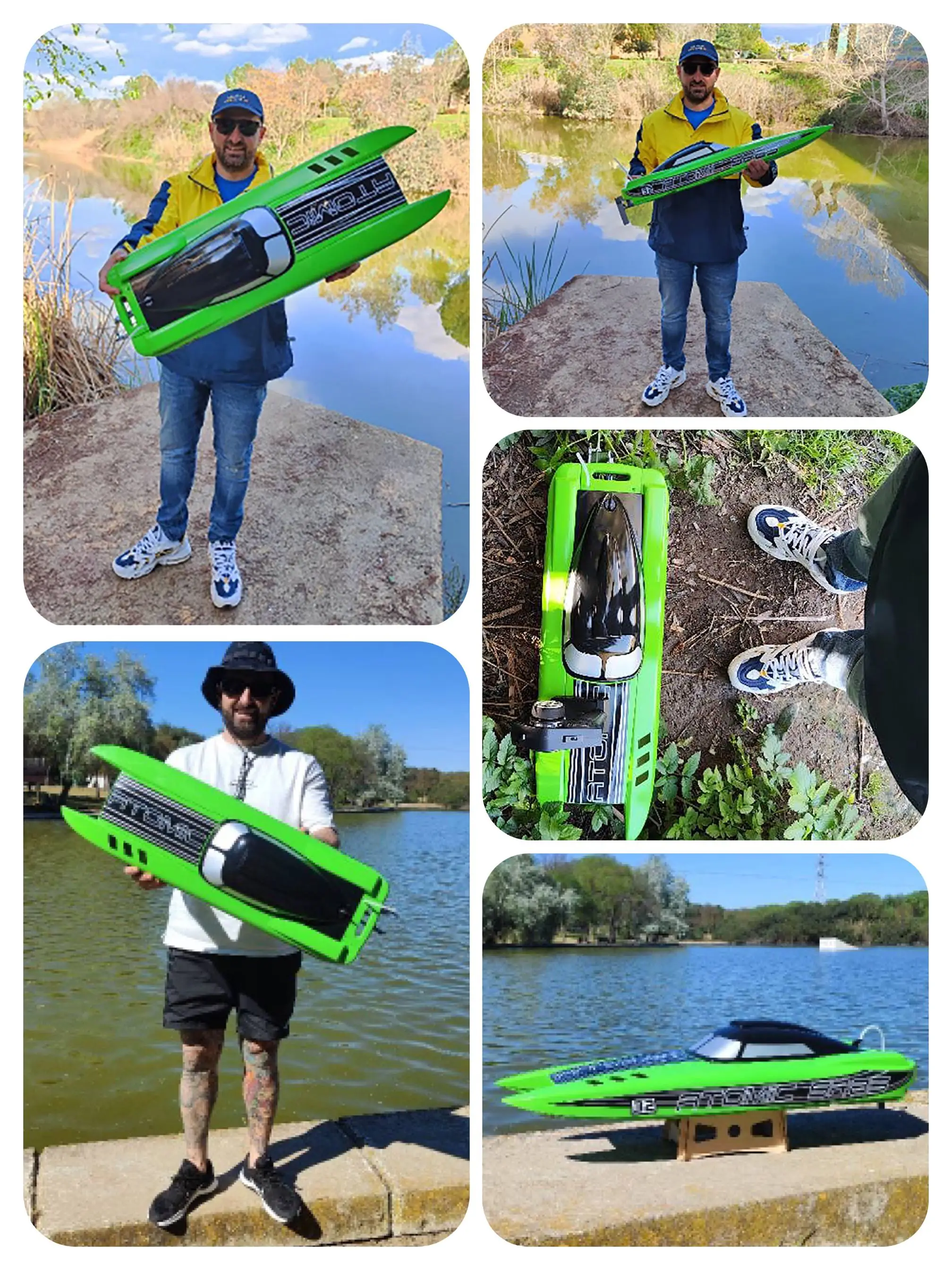 RTR RTF S2 S3 S6 35.43" Inch 90CM Large Remote Control Brushless Speed Boat Alloy Parts 80km/h for Adults 6