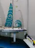 Remote-Controlled Sailboat Haishen 650 4-Channel Sailboat Model 2.4g Fiberglass Boat Rc Racing Sailboat Kid's Outdoor Toy Gift 3