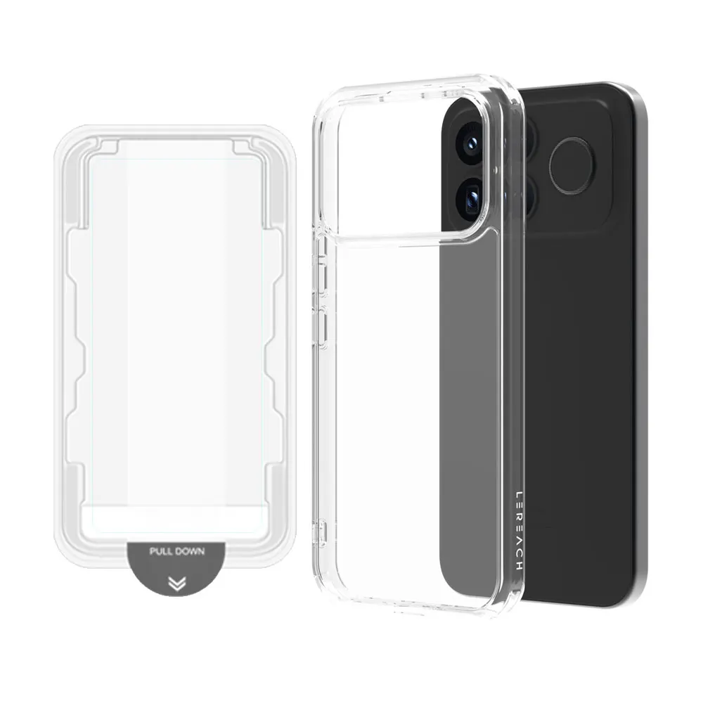 LeReach TOC Transparent TPU Frame with PC Hard Back Cover